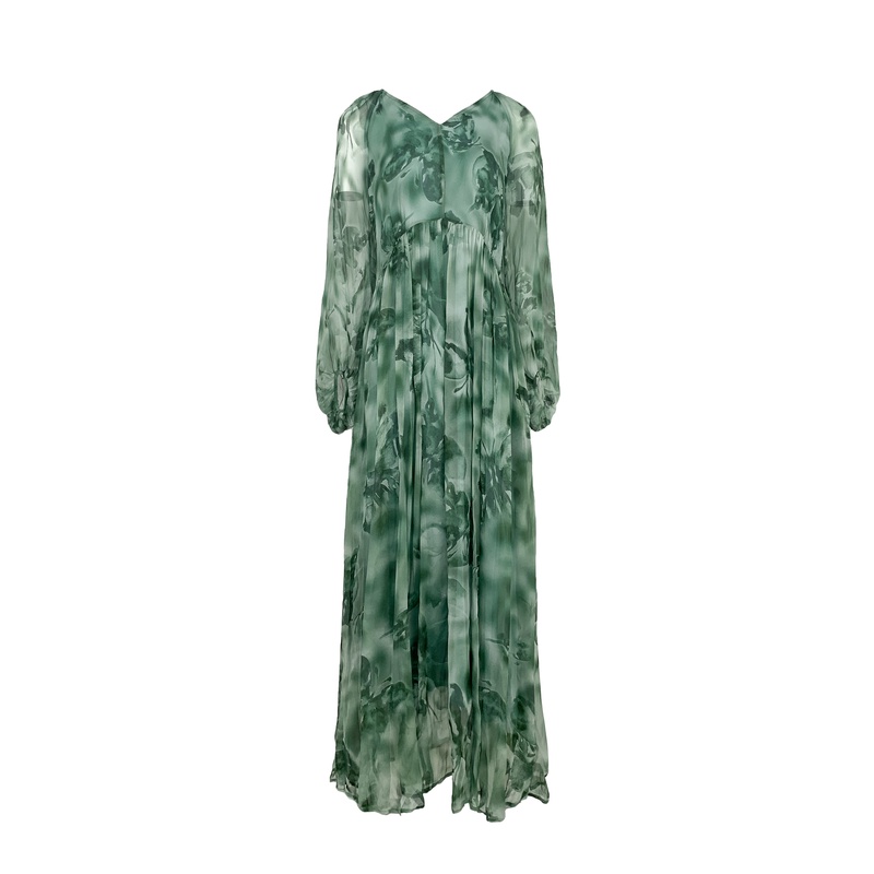 【2024-真丝原创】重磅100桑蚕丝连衣裙Y24C9112