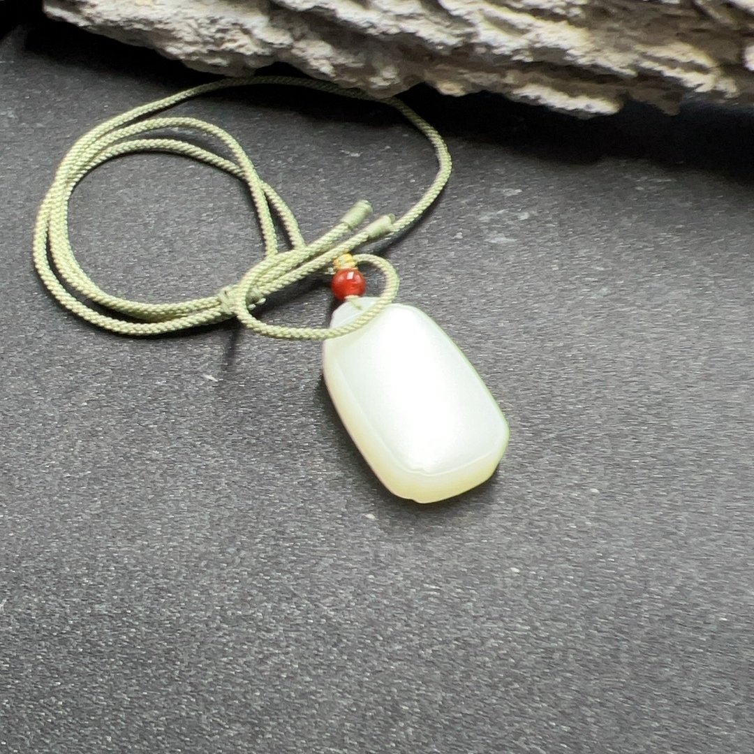 BY0207FLPC标53 和田玉平安无事牌