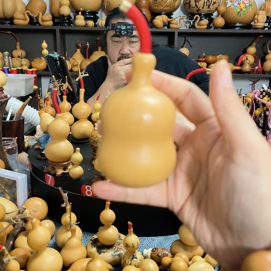 肥***术葫芦福禄双全手把件