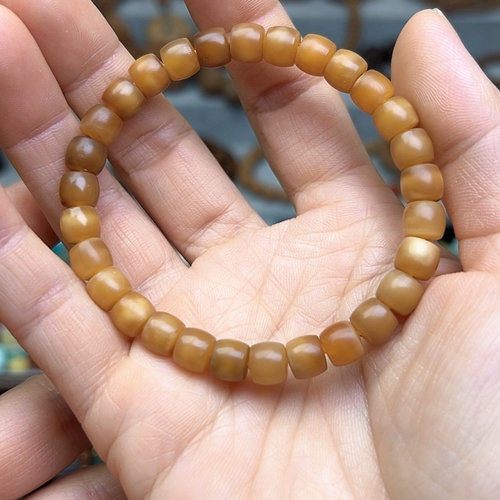 菩提根/象牙果吊坠7.7m m龙脊菩提老料玉化