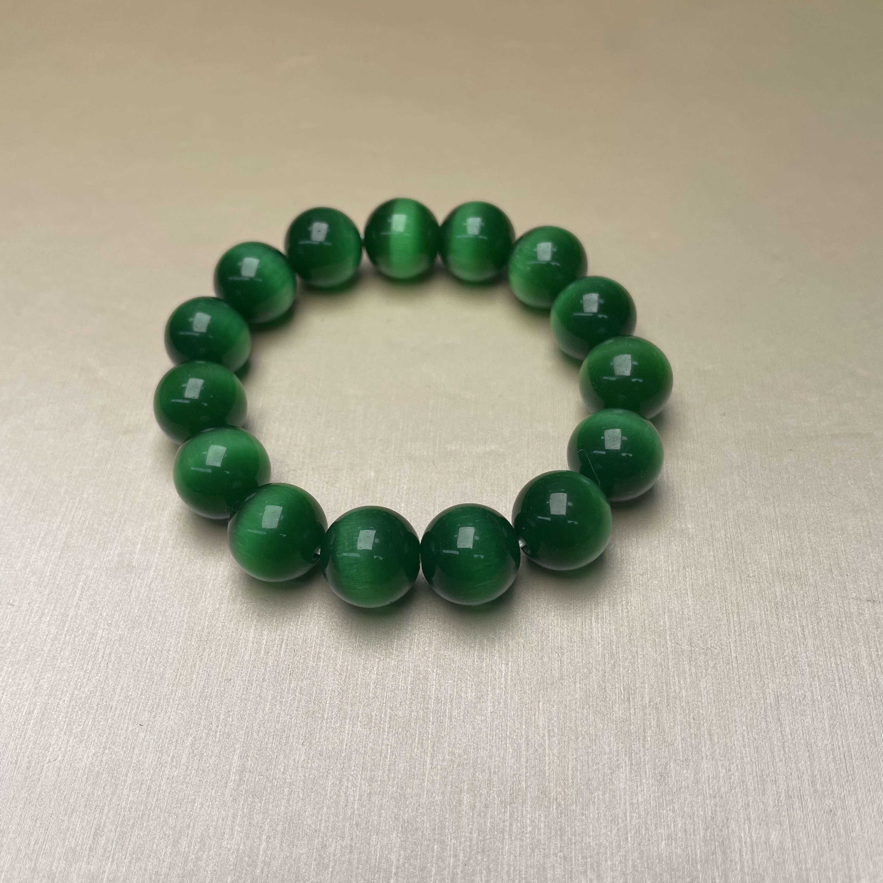 【洛美优选】F230-2绿猫手串多样性发一件