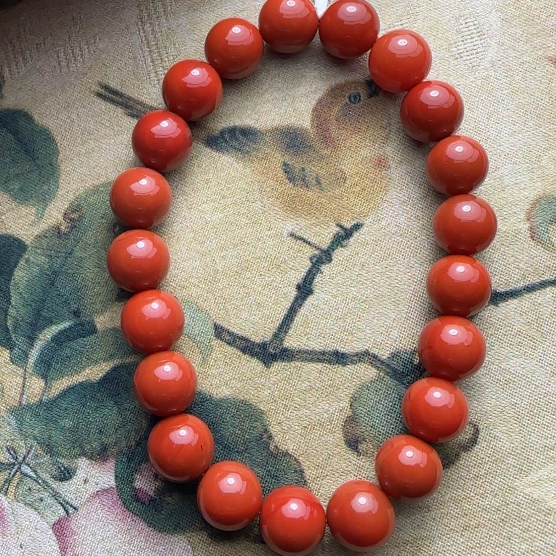 南红玛瑙手串未镶嵌九*七