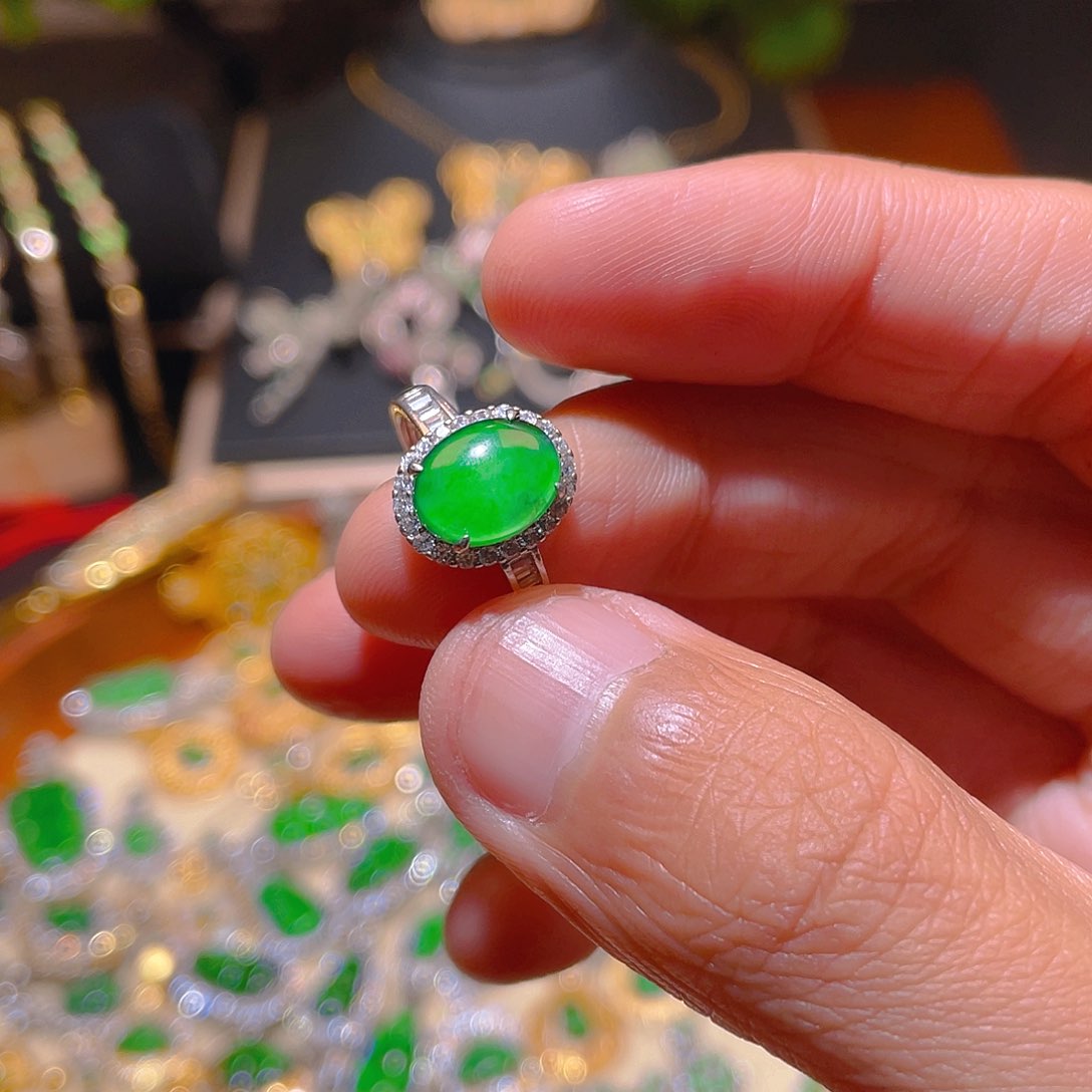 翡翠吊坠(不含链)银S925镶嵌