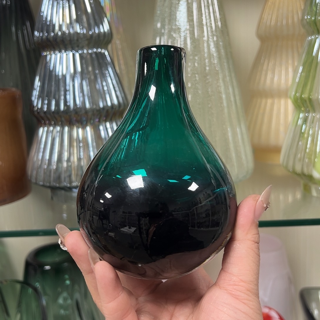 琉璃高14国际绿琉璃花器