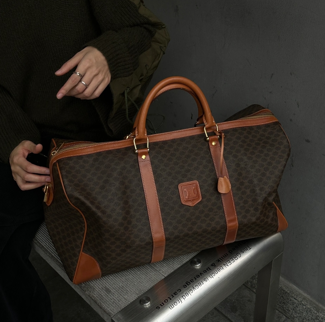 95新/Celine旅行袋50旅行包手提包/GG/