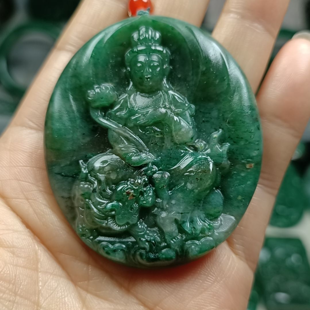 独山玉普贤菩萨未镶嵌