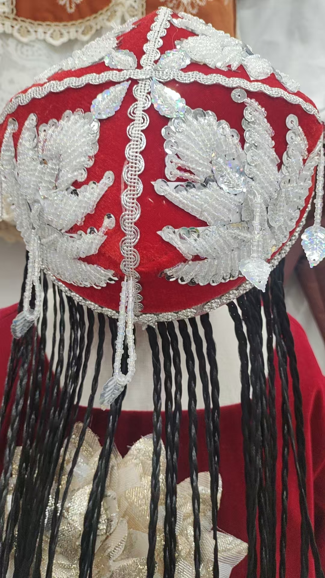 新款儿童帽子儿童艾特莱斯小花帽复古时尚