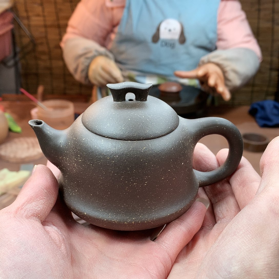 紫砂茶壶金钟 段泥 200cc
