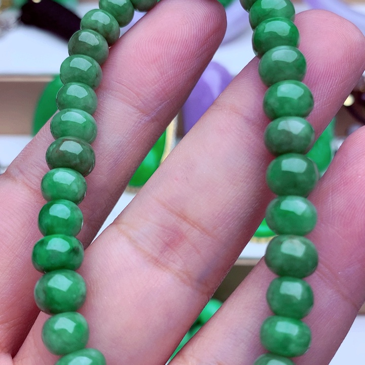 翡翠未镶嵌手链手串