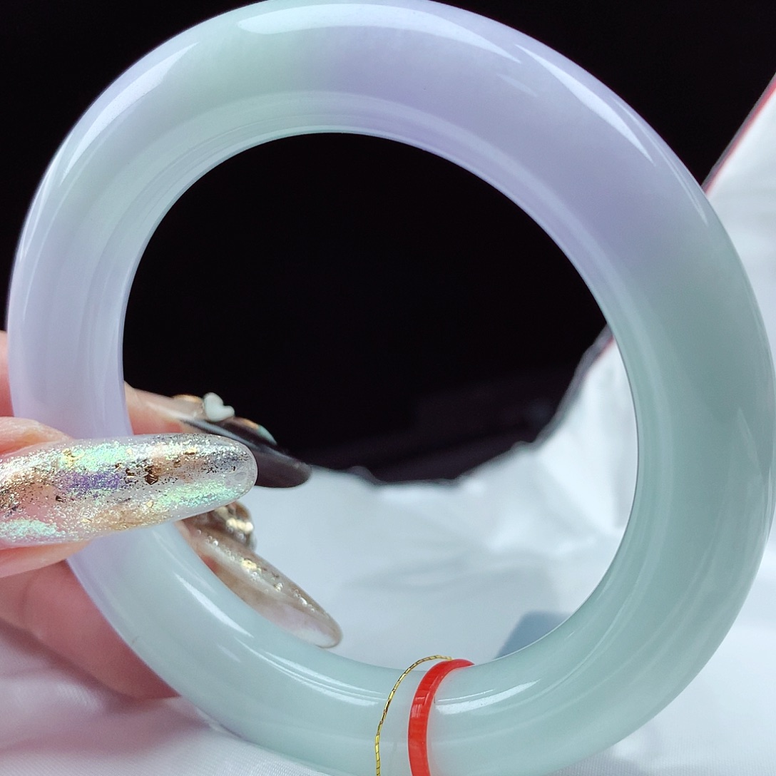 未镶嵌手镯翡翠56圆条4639