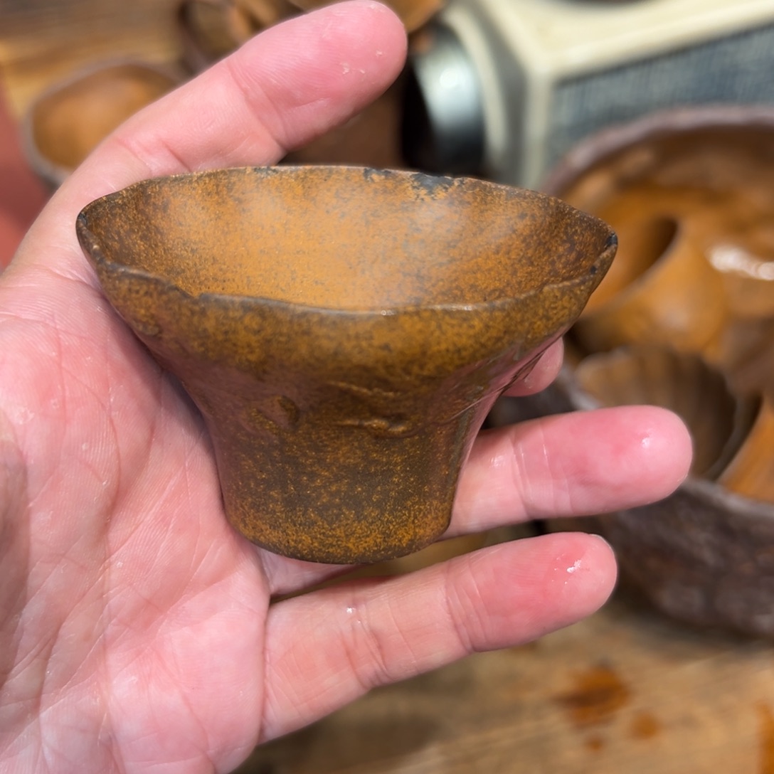 复古风格老陶泥系列茶盘茶具摆件