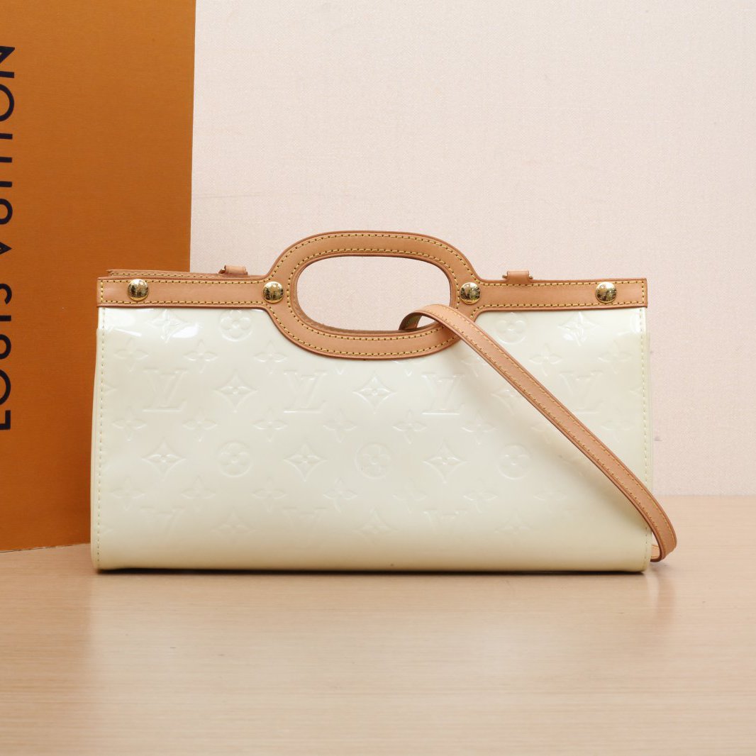 95新 LouisVuitton/路易威登 小花攀攀中古 医生包 小号 32 漆皮