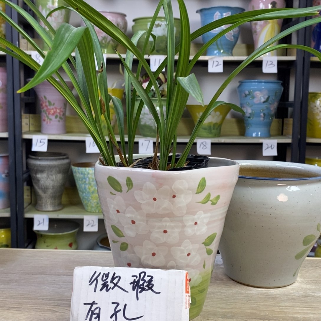 景德镇手工手绘陶瓷花盆