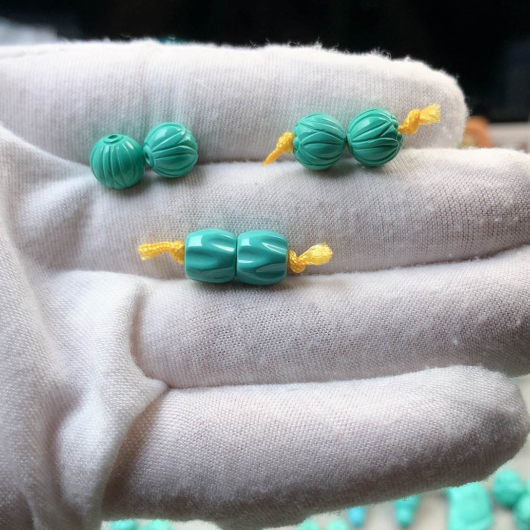 湖北原矿8mm珠子三对