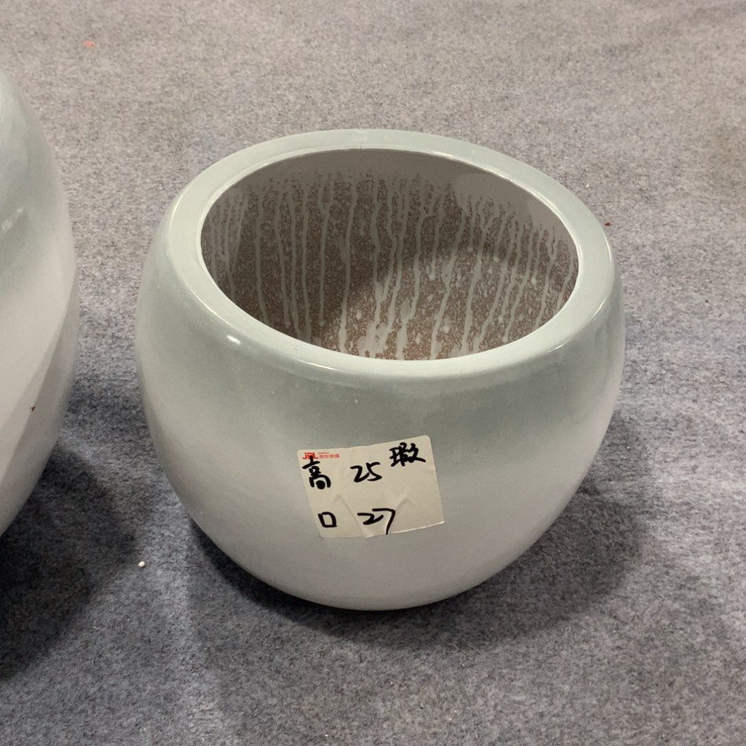 微瑕高温陶瓷花盆