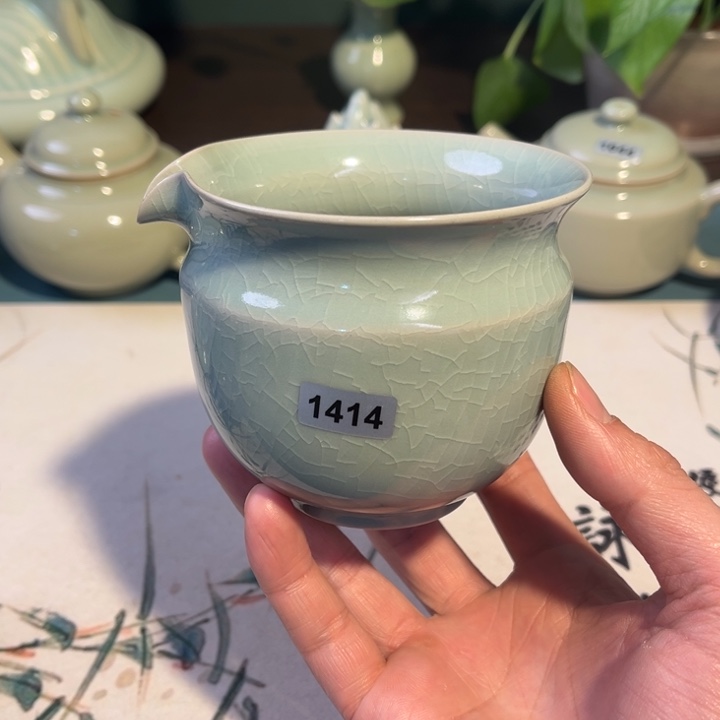 杯子瓷1414 青鸾汝瓷汝州发货
