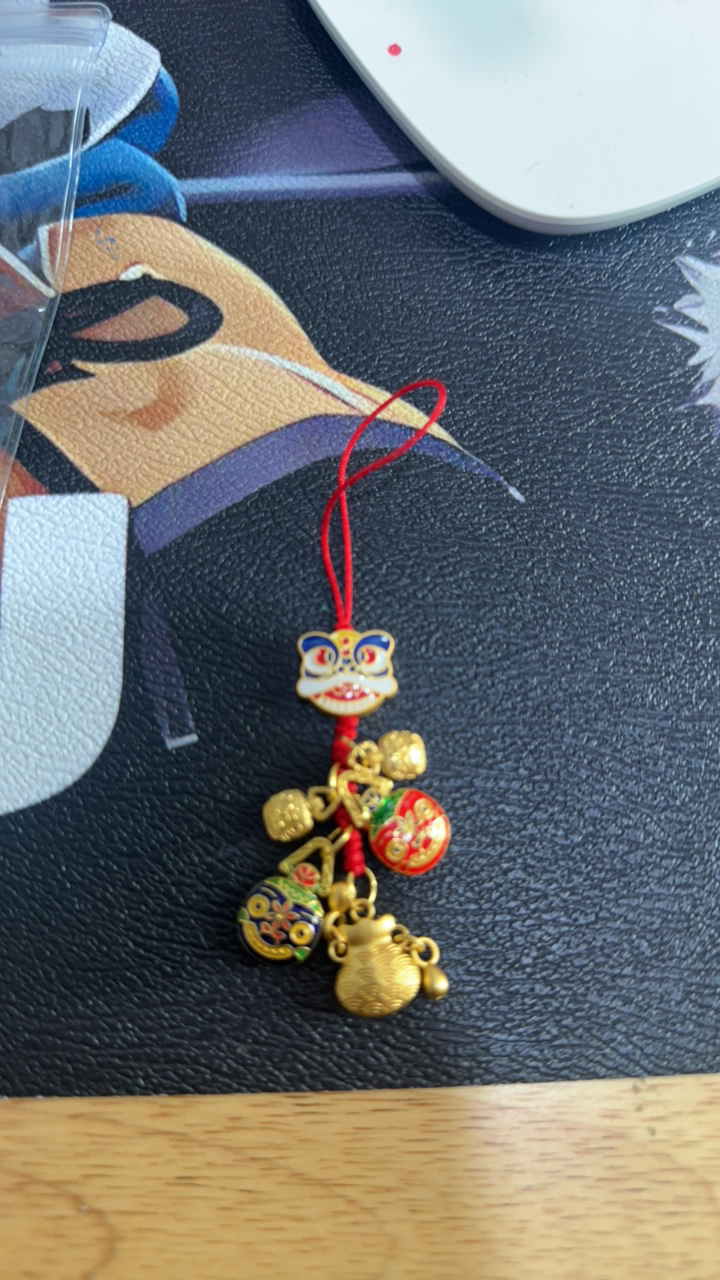 创意招财转运吞金兽财神爷手机链钥匙扣汽车挂件