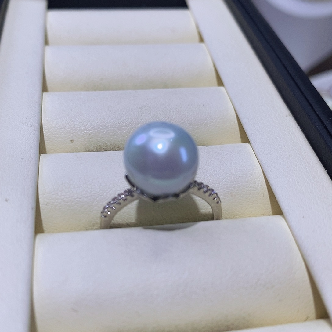 淡水珍珠戒指合金