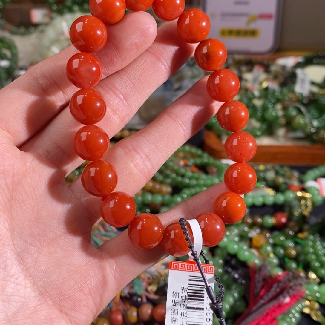 南红玛瑙手链未镶嵌