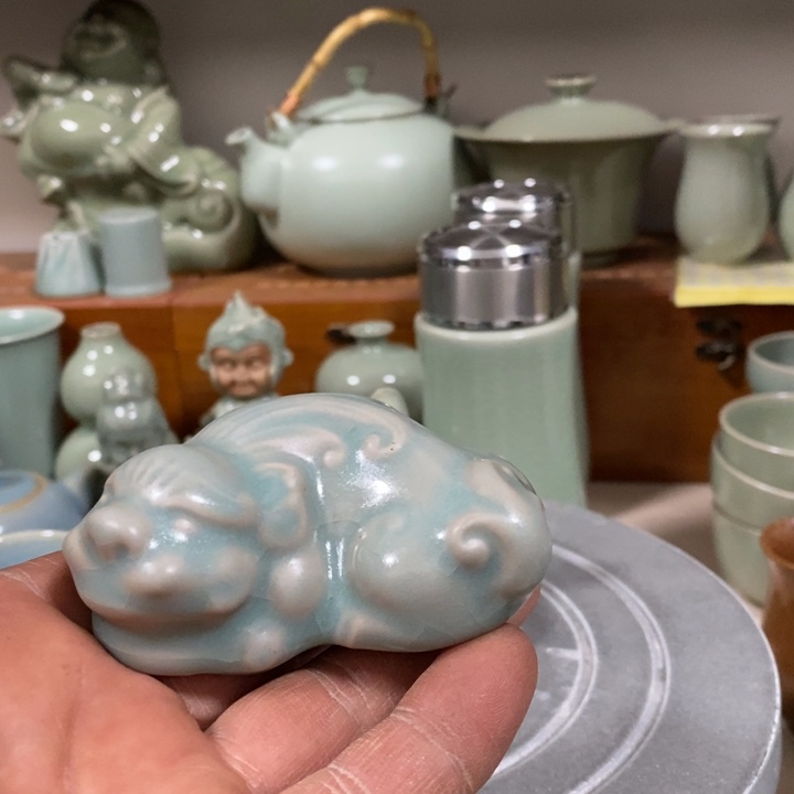 摆件袳***原产地原矿釉 汝 瓷