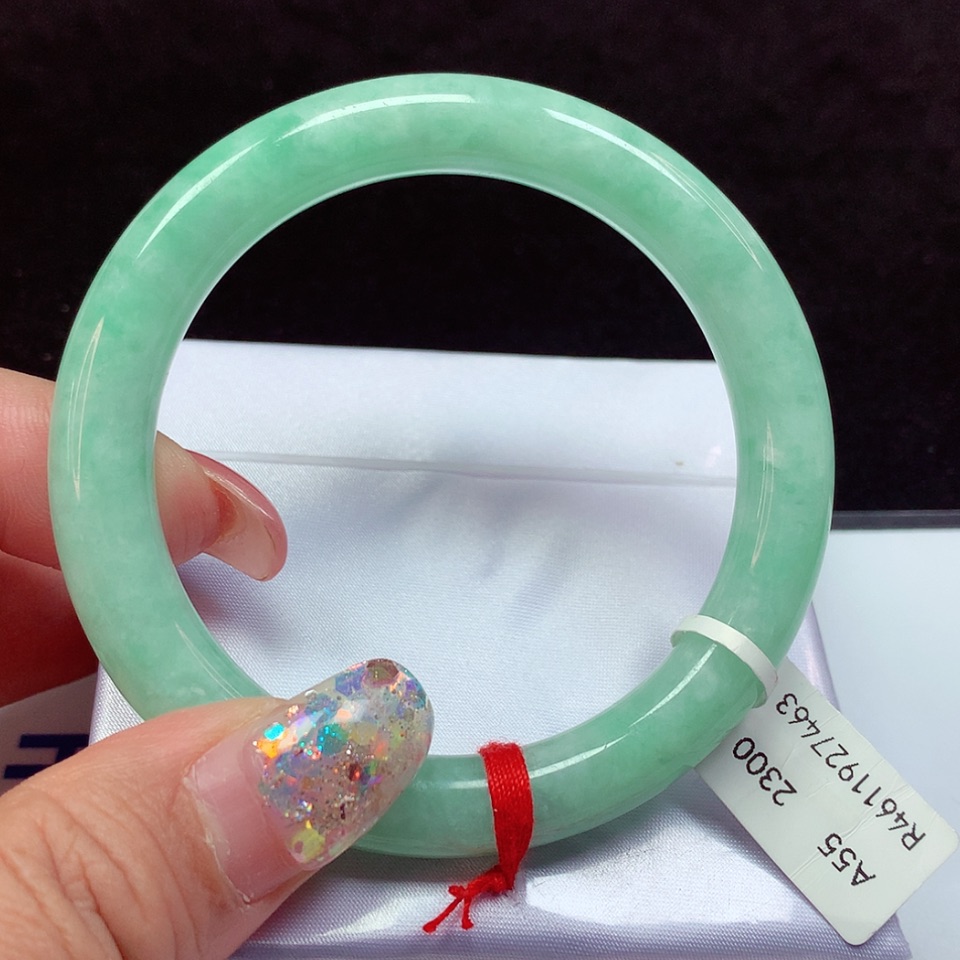 【闪购商品】翡翠手镯未镶嵌天然翡翠手镯55