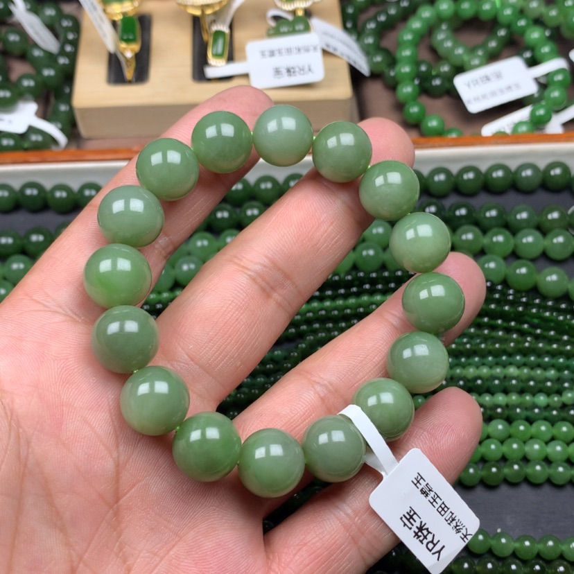 【闪购商品】手链未镶嵌和田玉（碧玉）13