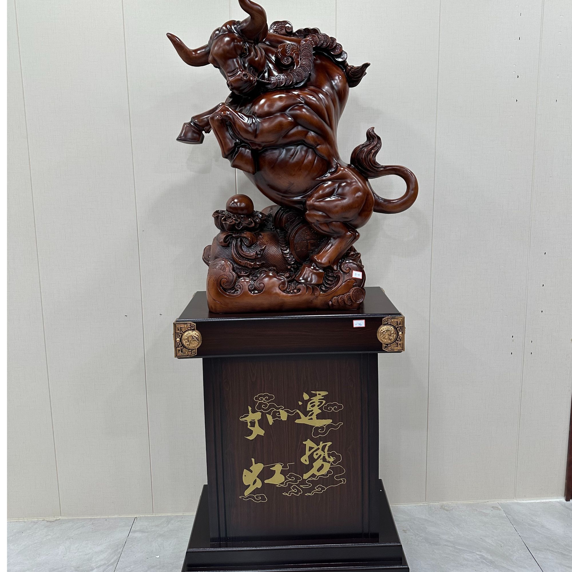 特大号落地招财牛摆件高档公司开业店铺乔迁客厅装饰礼品