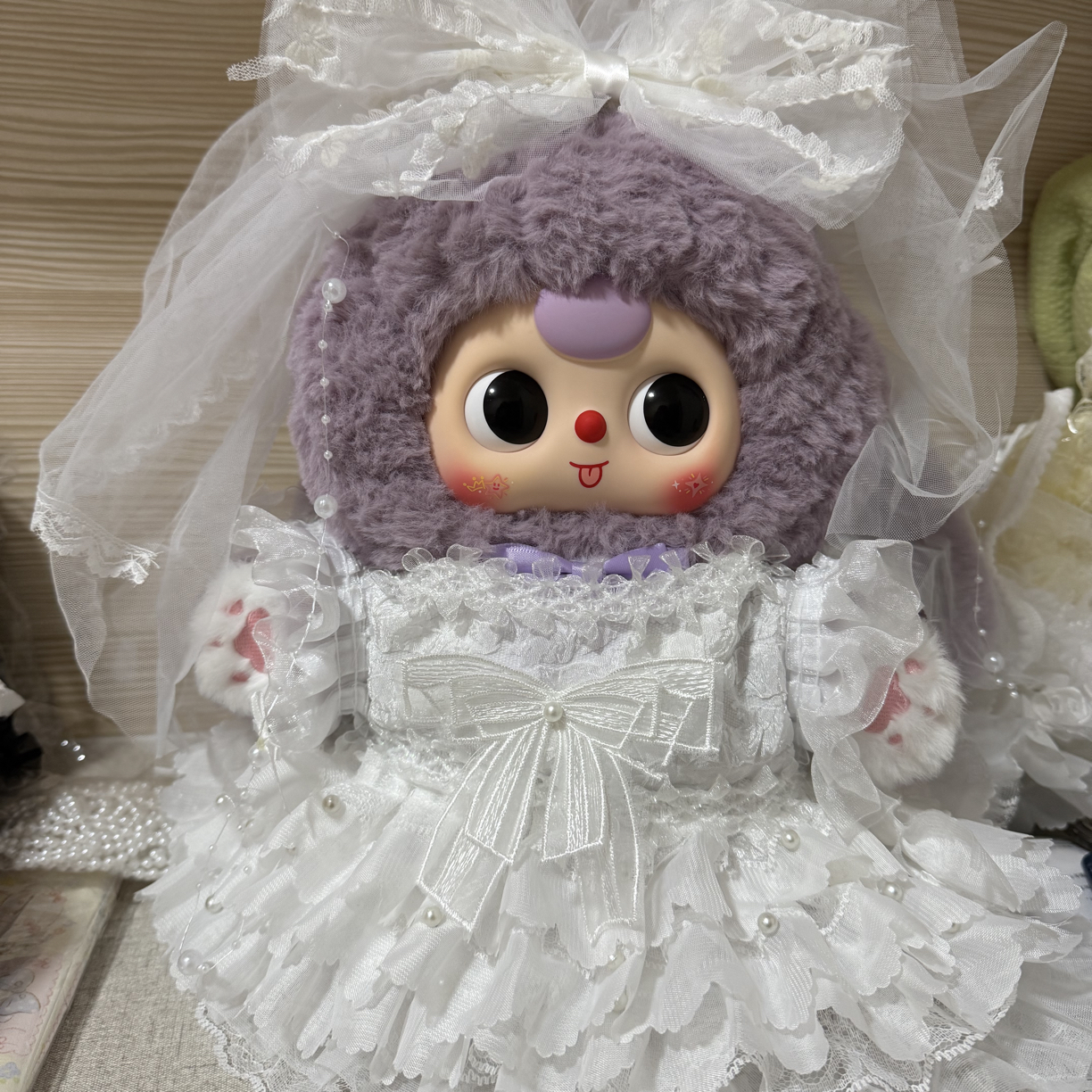 娃三岁400体娃衣甜心宝贝婚纱套装