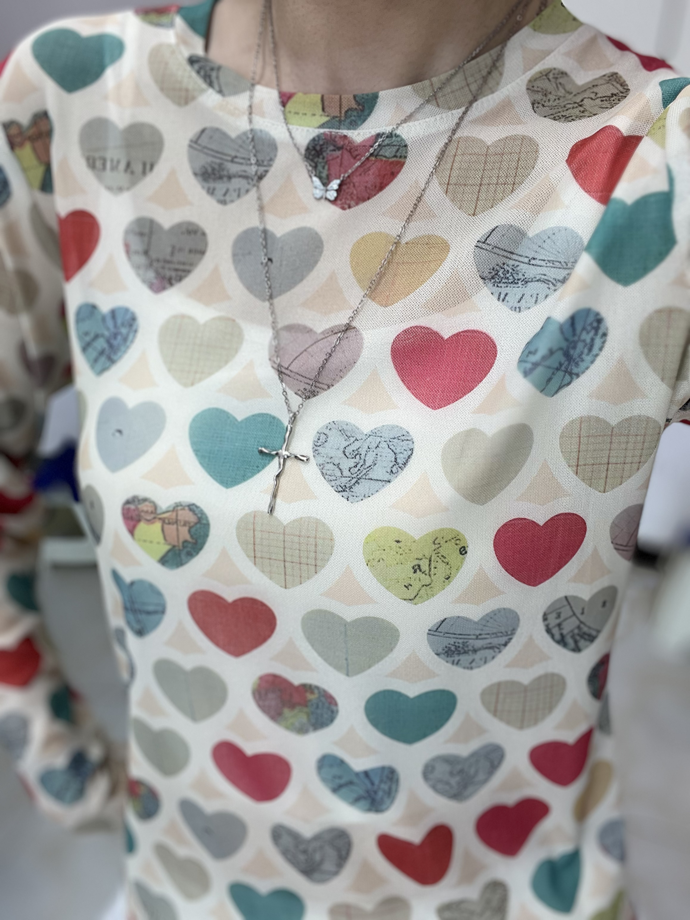 「小主推荐」 女士T恤长袖常规款圆领凉感花色