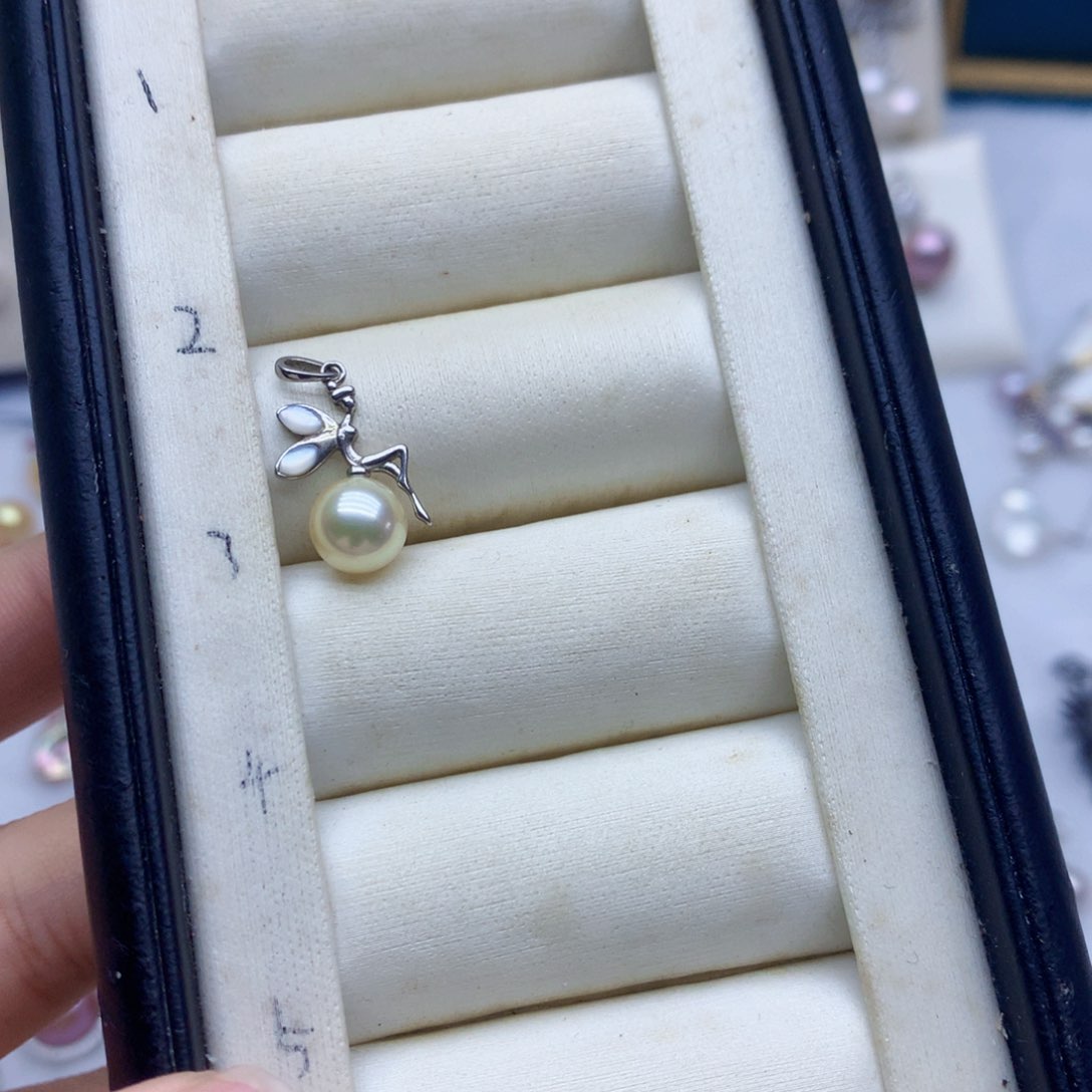 海水珍珠颈饰银S925镶嵌