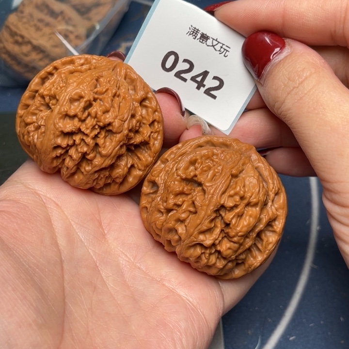 文玩核桃把件粗筋45