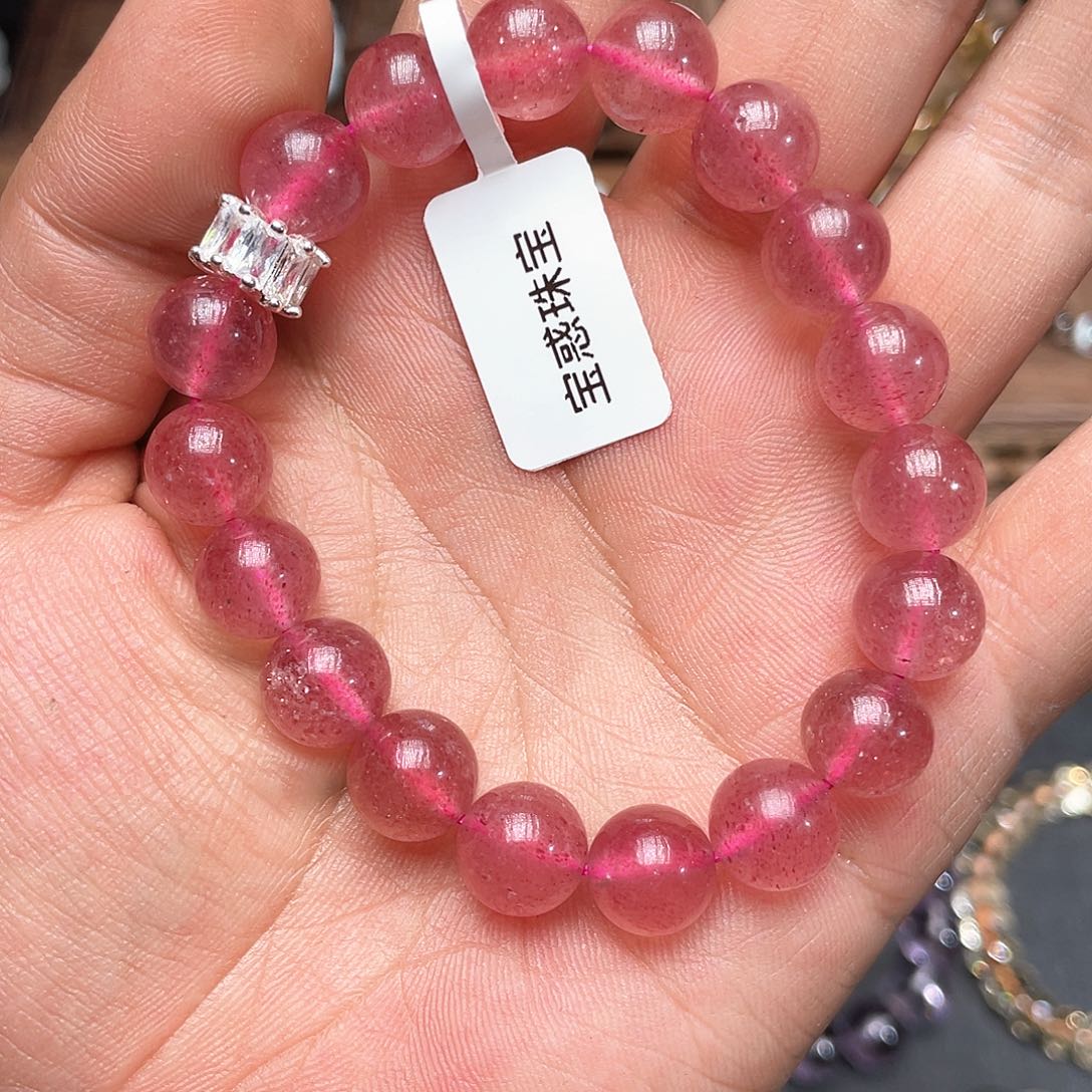 水晶手链未镶嵌草莓晶