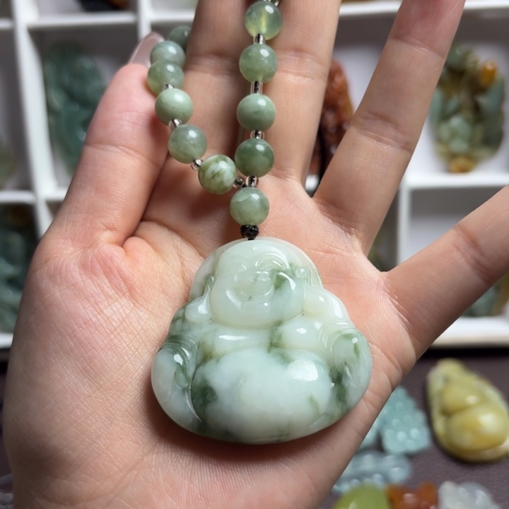 蛇纹石玉未镶嵌吊坠