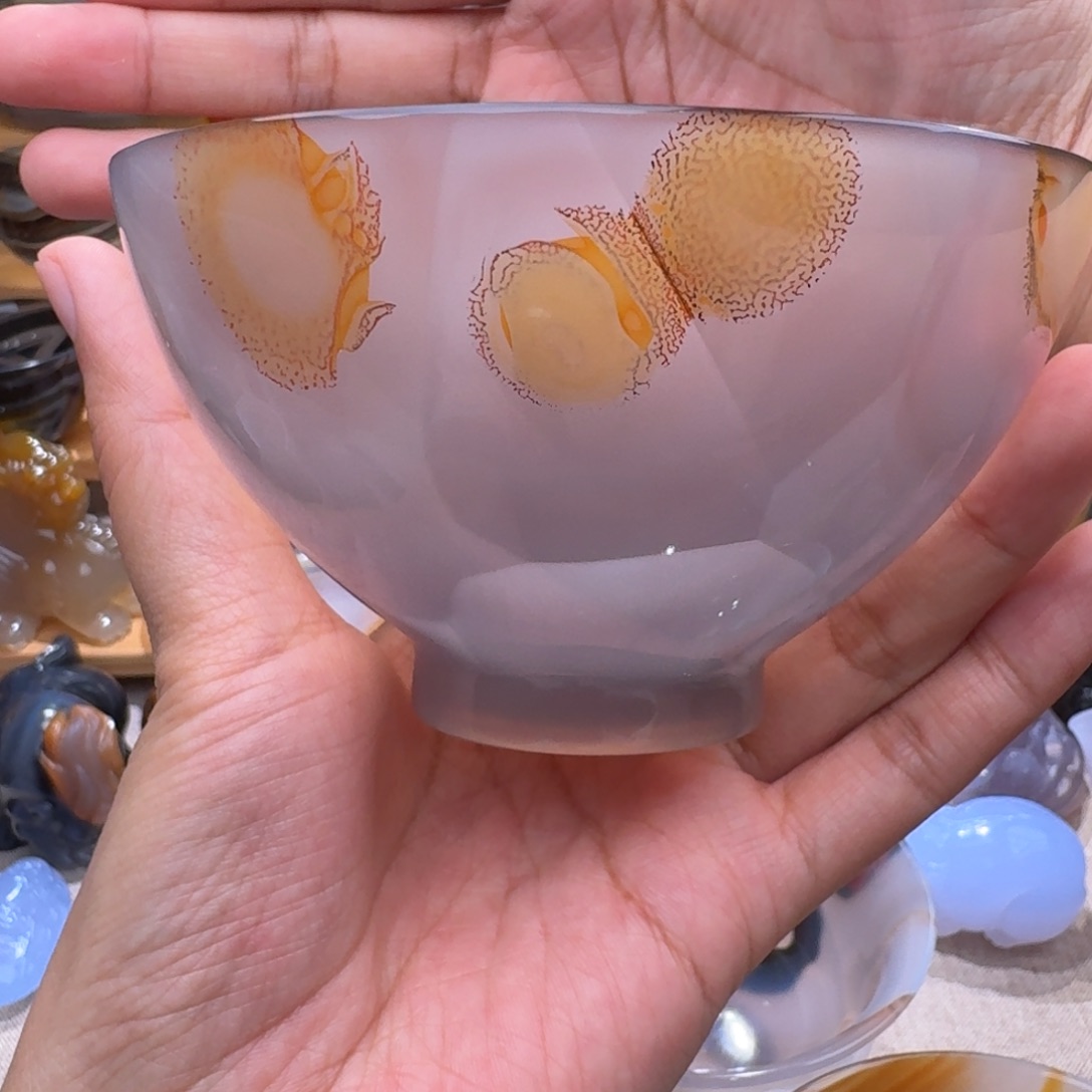 玛瑙/玉髓玛瑙碗未镶嵌J****e