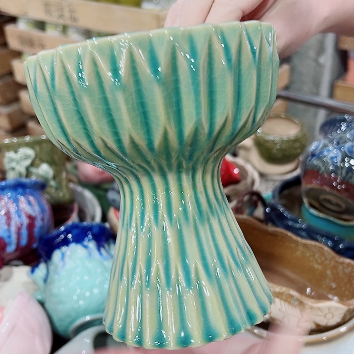 有孔，凑单福利满10元发货陶瓷多肉花盆！