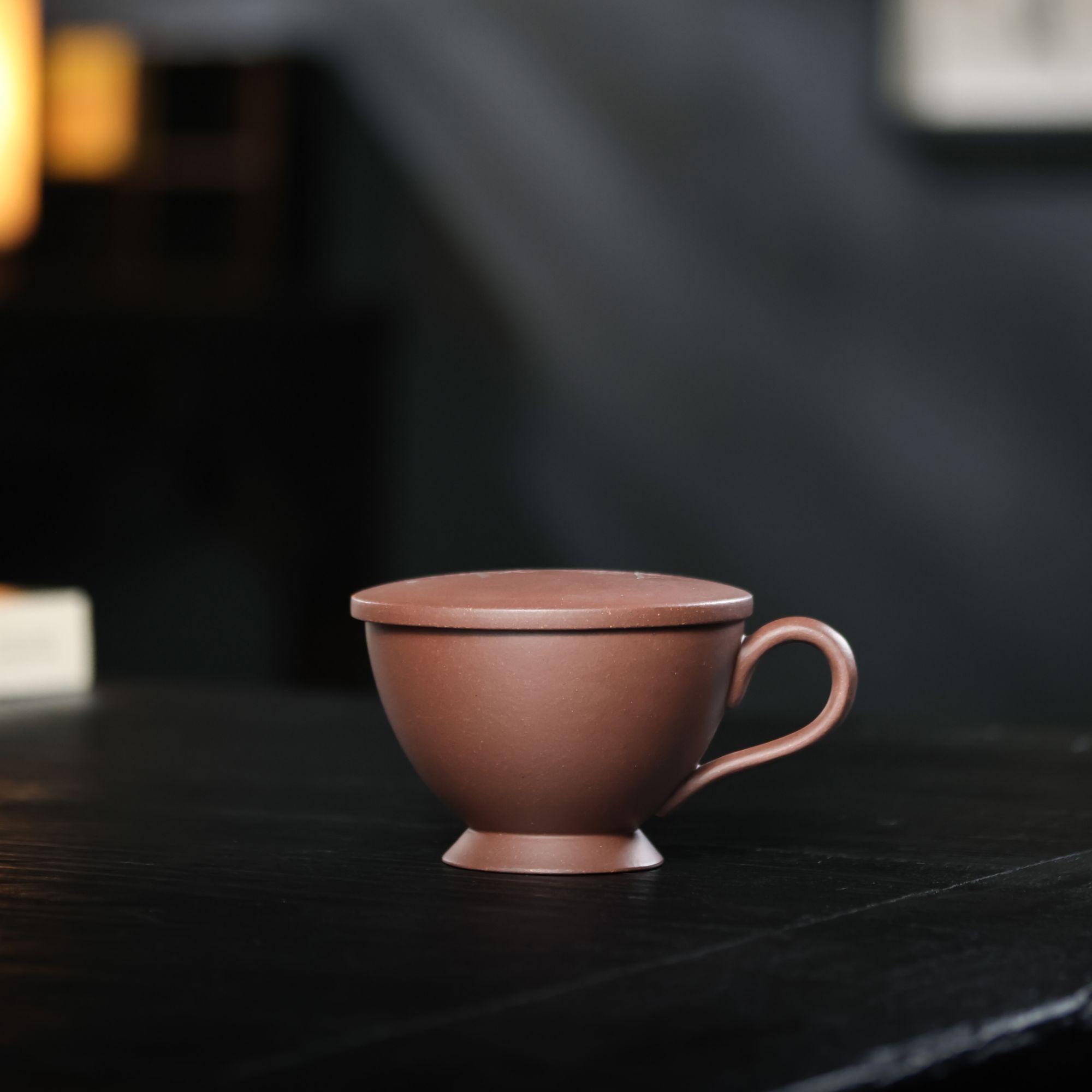 SHANGQIFANG/上器坊紫砂盖碗紫砂锅带盖咖啡杯全手工轻奢砂锅