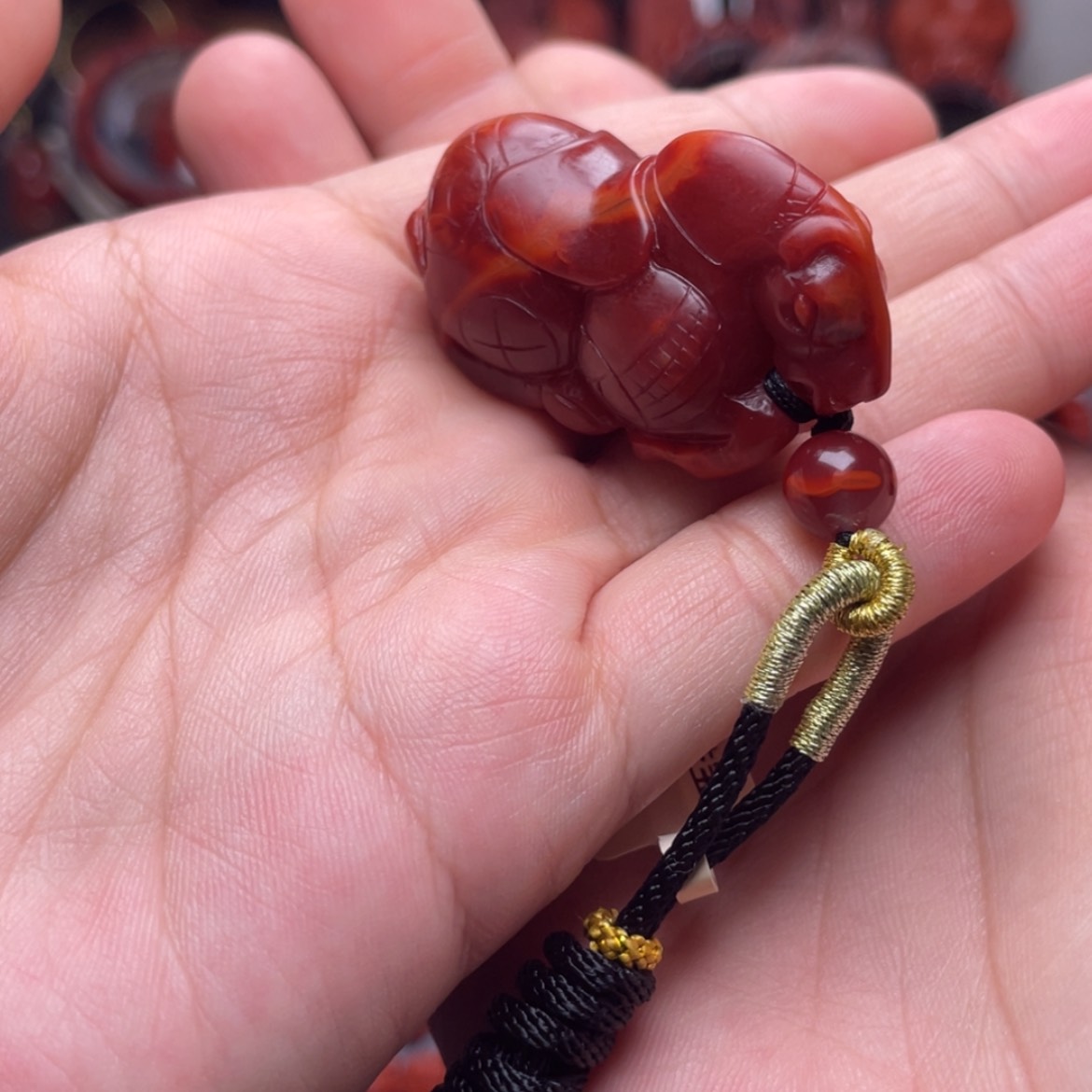 【闪购商品】未镶嵌立体马到成功吊坠南红玛瑙