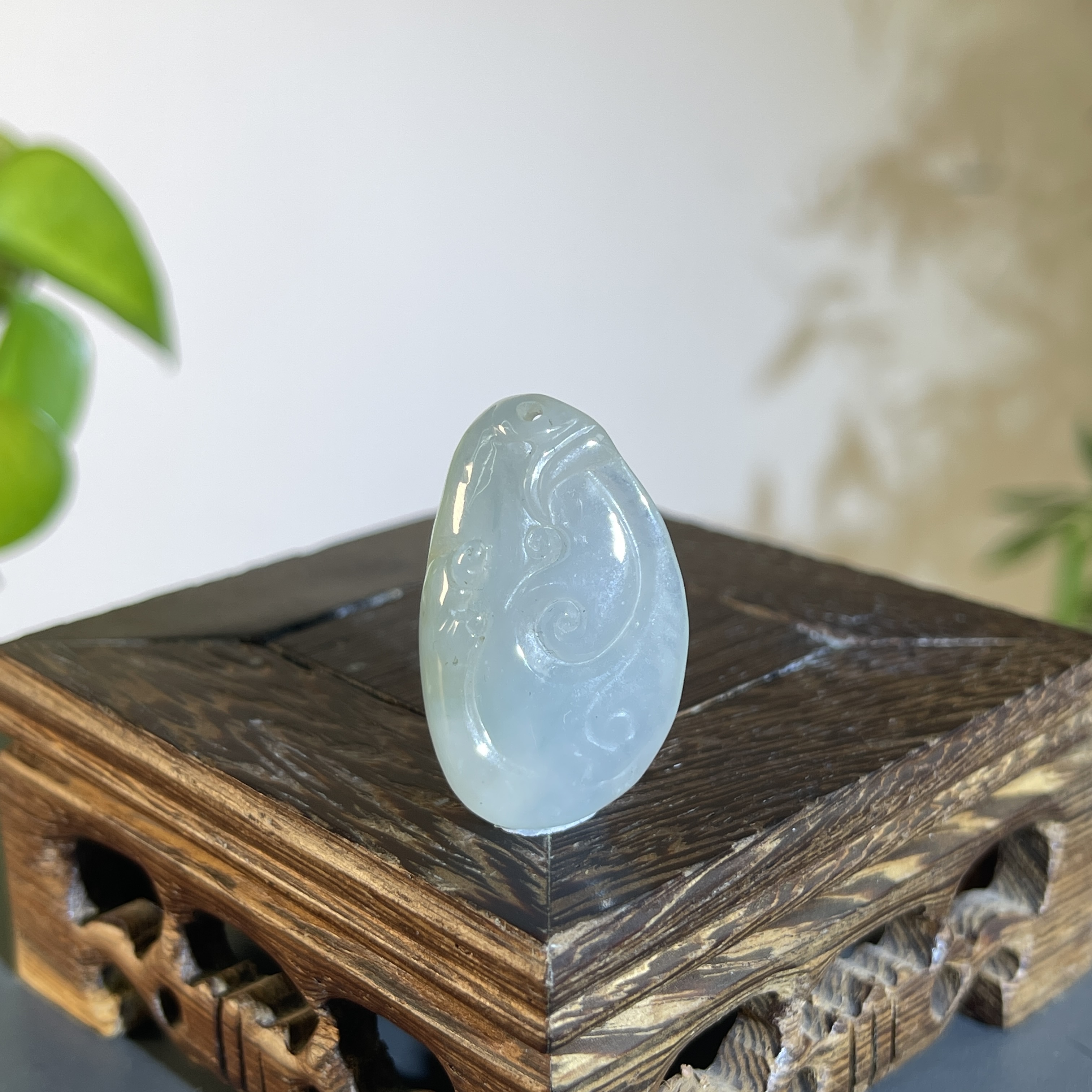 JTB22-37  天然缅甸A货翡翠  如意