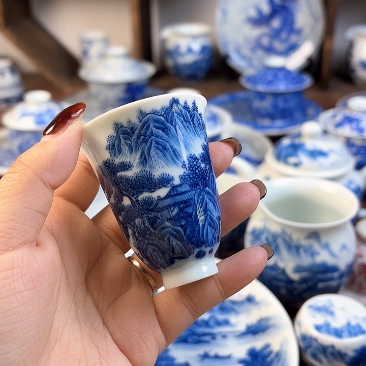 杯新年快乐柴窑福利闻香杯