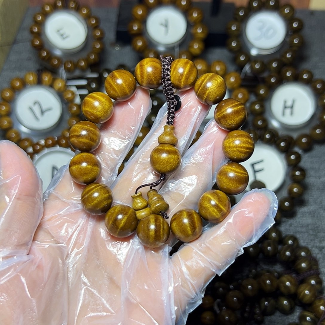 手串/手链金丝楠枯木1.5水波纹