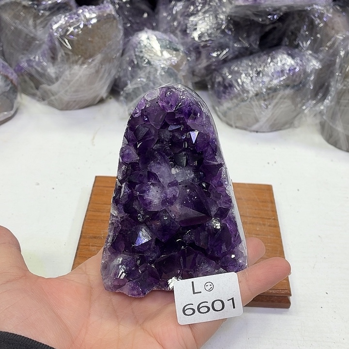 未镶嵌水晶摆件天然紫水晶