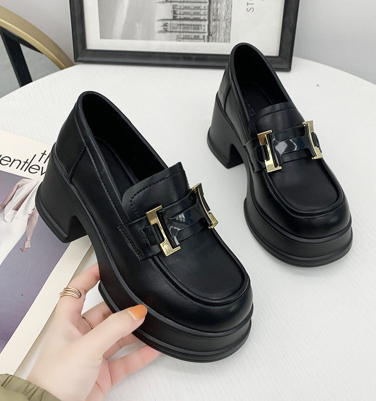 默认有瑕疵H版乐福一脚蹬6公分（No退No换）乐福鞋