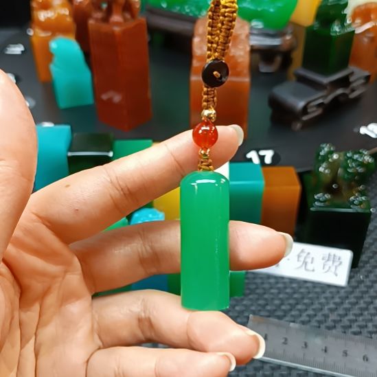 印石寿山石雅安绿