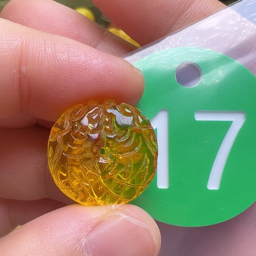 蜜蜡未镶嵌珠宝奇石18m m