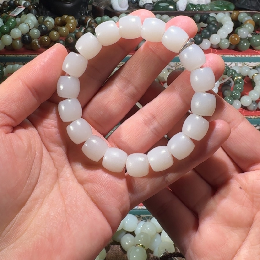 和田玉未镶嵌手链