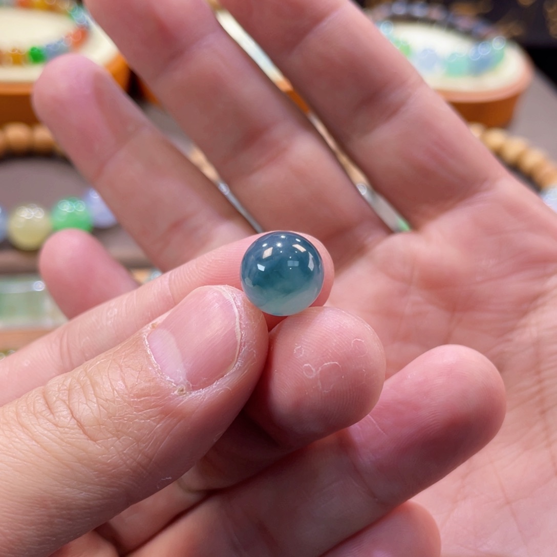 翡翠手链未镶嵌牛仔蓝