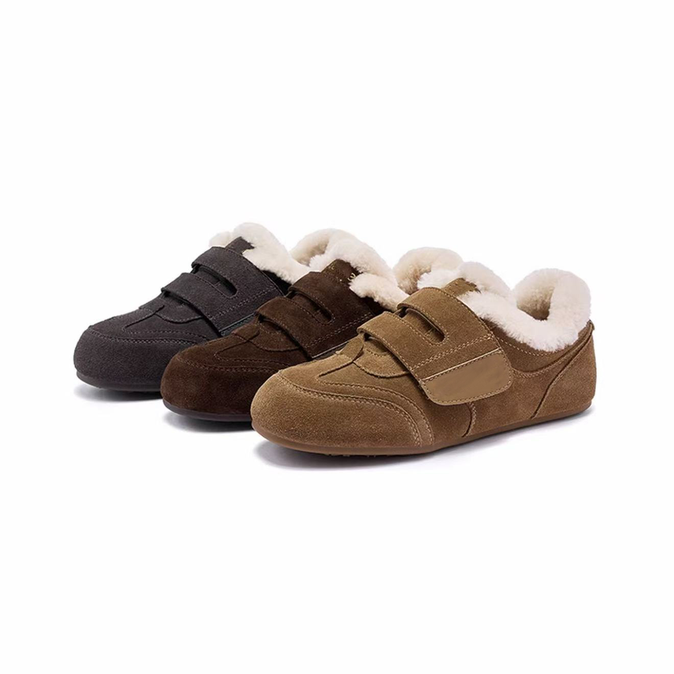 【品牌破价】复古风德训鞋女2025秋冬新款绒面显脚小通勤炸街闭眼入