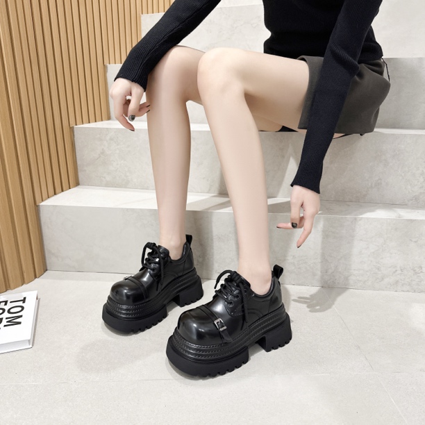 【大白】 理性消费NO退NO换 厚底春季新款舒适乐福鞋296-58