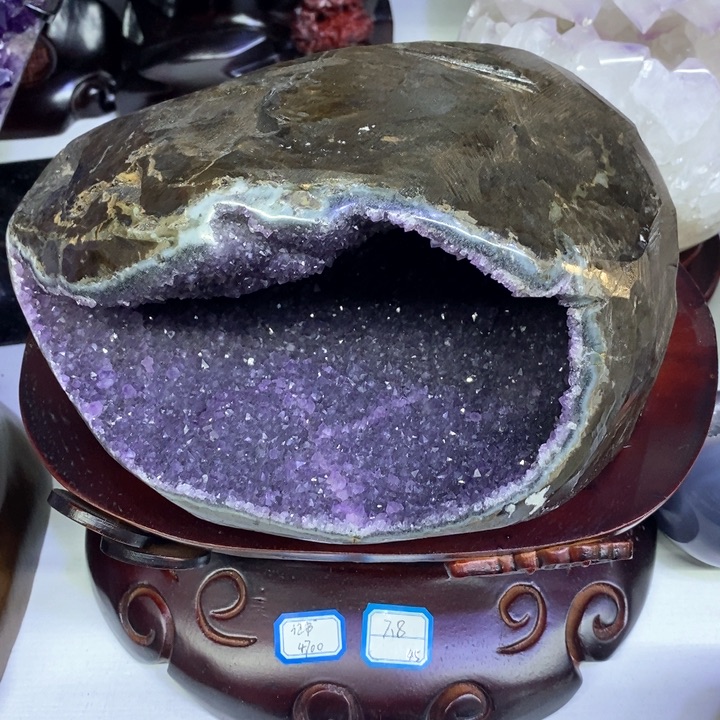 紫晶摆件未镶嵌好好