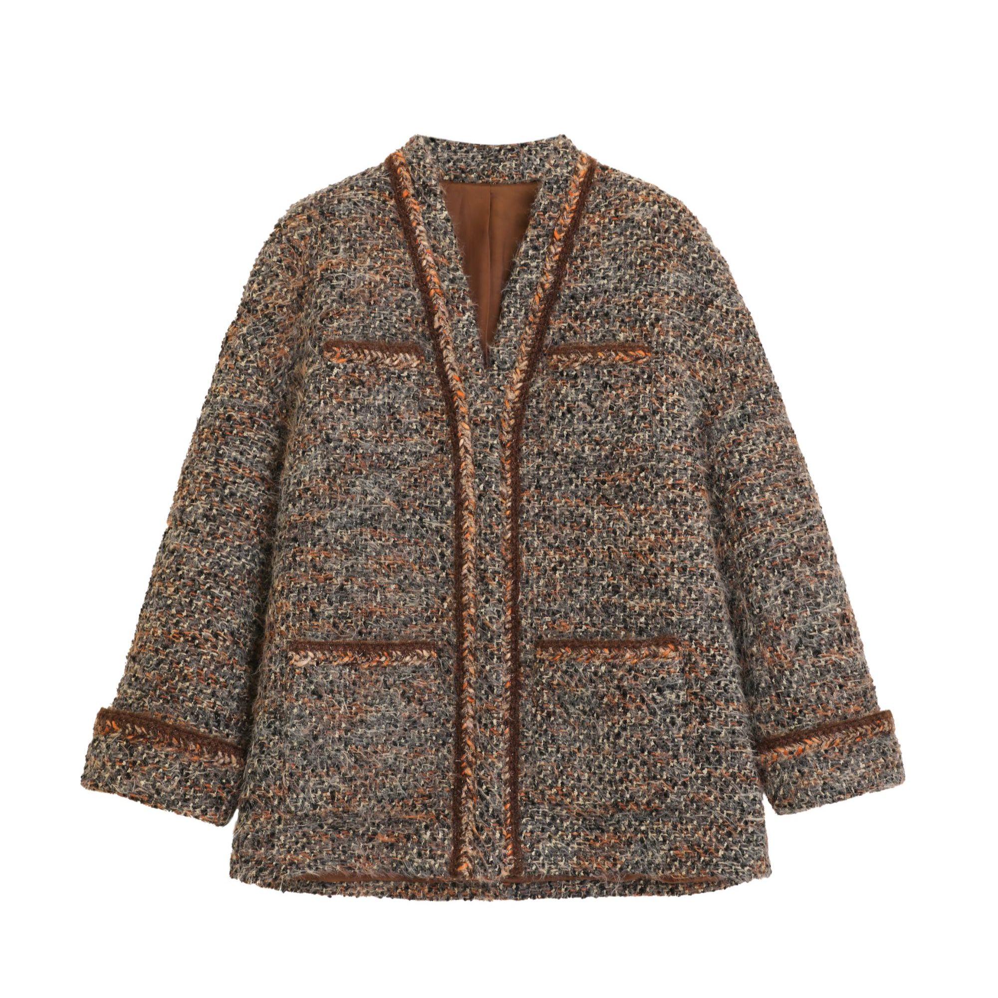 【ANO】羊毛小香风复古外套